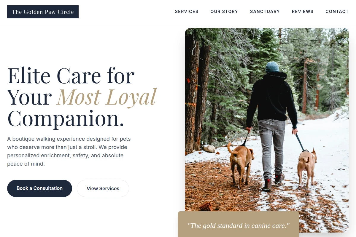 Boutique Dog Walker