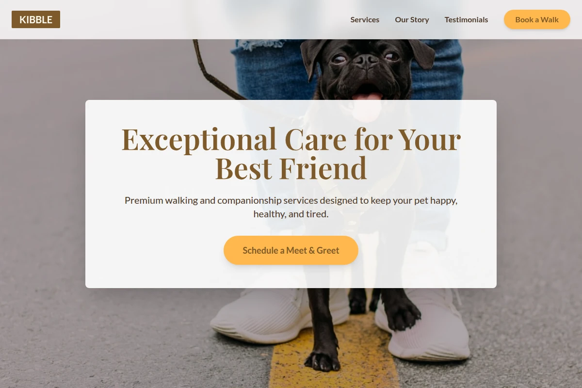Kibble Dog Walker